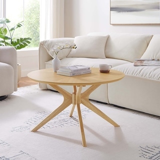 Crossroads 32" Round Wood Coffee Table - 32" x 32" - Bed Bath & Beyond ...